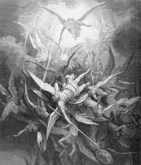The Fall Of The Rebel Angels By Gustave Dore