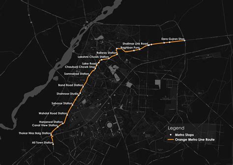 Orange Line Metro Map Lahore Map Of World