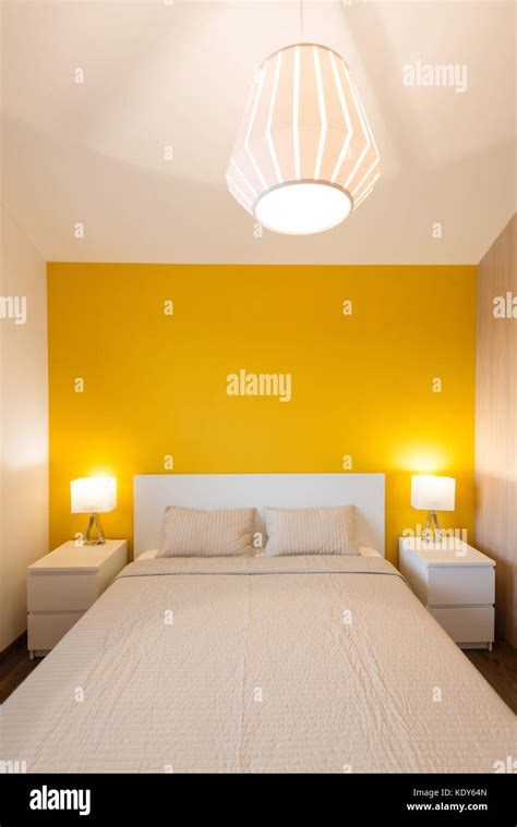 Contemporary Bedroom Interior Stock Photo Alamy