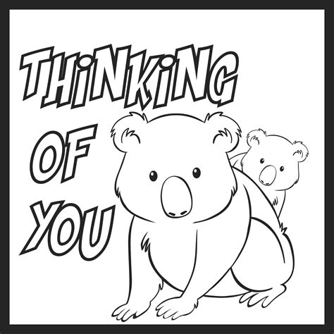 Below you'll find 7 different pages with 4 different thinking of you coloring cards to print! 8 Best Thinking Of You Coloring Cards Printable Free ...