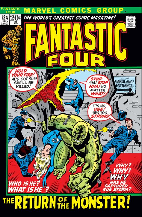 Fantastic Four 1961 124 Comic Issues Marvel