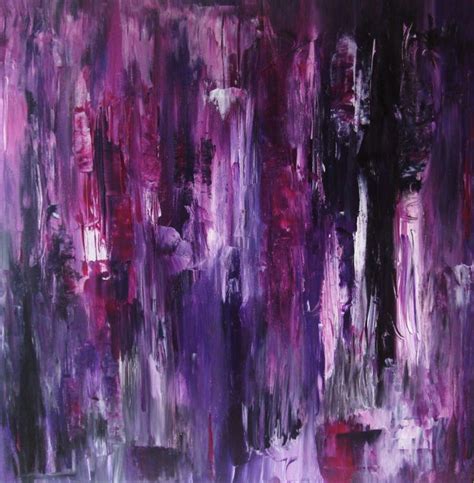 Purple Painting Modern Oil Painting Purple Abstract Abstract Canvas