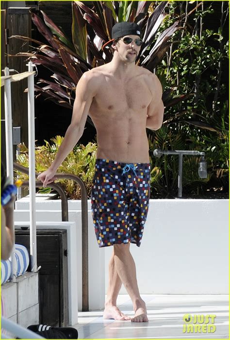 Michael Phelps Shirtless Pool Time In Miami Actors Photo 28509994