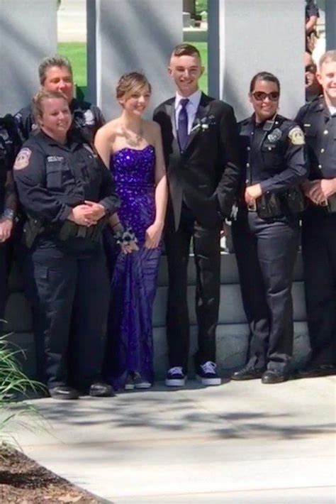 This Incredible Police Department Joined The Daughter Of A Fallen Officer For Prom Photos Artofit