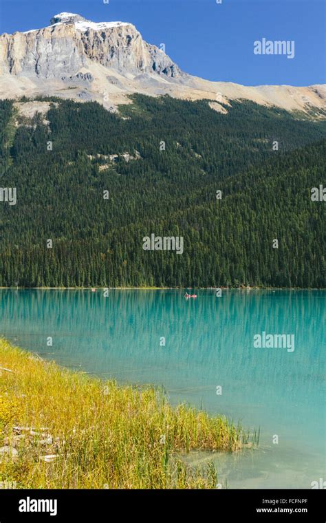 Emerald Lake Yoho Nationalpark British Columbia Canada Stock Photo