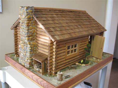 Pin By Brenda Cochran On Dollhouse Miniature Houses Little Log Cabin
