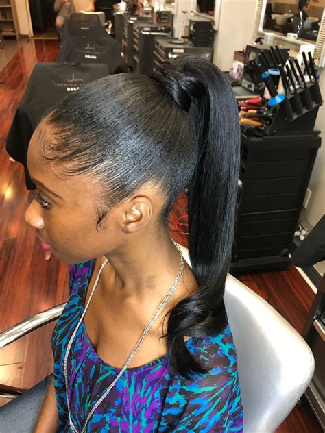 Pin by candace jackson on Ponytail hairstyles for black women | Hair