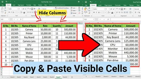 How To Copy Paste Visible Cells Only In Excel Bangla Tutorial