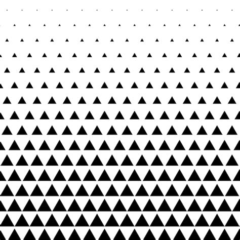 Triangle Pattern Vector Background In Black And White Free Vector