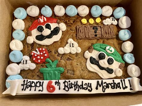 Mario Cookie Cake Sweet Dreams Bakery Cookie Cake Sugar Cookie