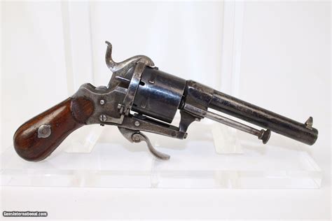 Antique Belgian Folding Trigger Pinfire Revolver