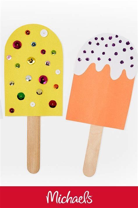 Make This Paper Popsicles Project It Is A Fun Diy Summer Craft Idea To