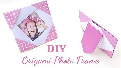 How To Make Origami Photo Frame At Home Easy Photo Frame Making