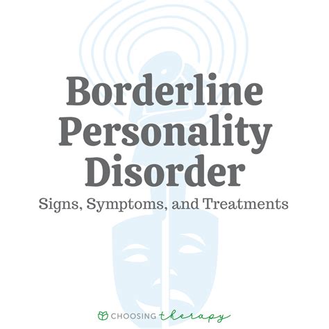 Borderline Personality Disorder Signs Symptoms And Treatments