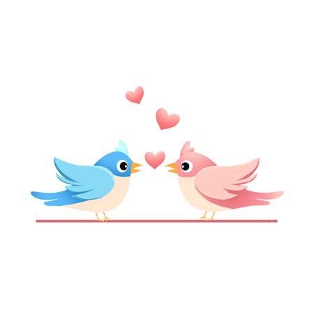 Love Birds Png Transparent Valentine S Day Cartoon Love Bird Love Bird