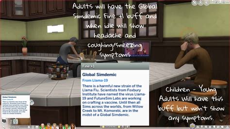 Global Simdemic Llama 19 Mod Sims 4 Mod Mod For Sims 4
