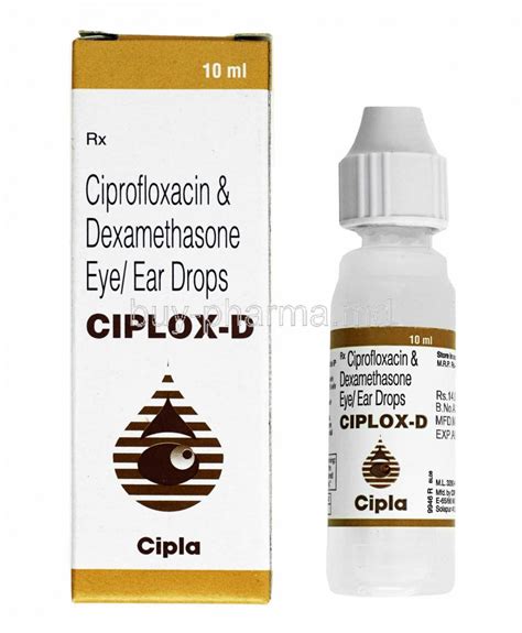 Buy Ciplox D Eye Ear Drop Ciprofloxacin Dexamethasone Online Buy Pharma Md