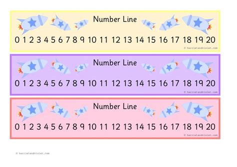 Blank Number Line To 20