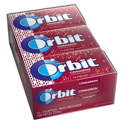 Orbit Cinnamon Sugarfree Gum Pack Of 12 Ebay