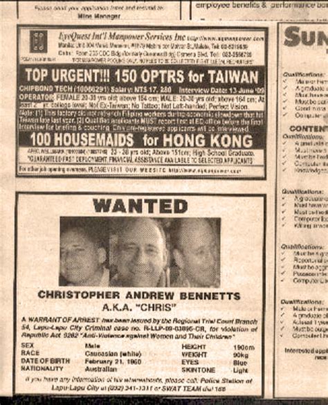Philippines Sexpats Wall Of Shame Chris Bennetts On Rotary International