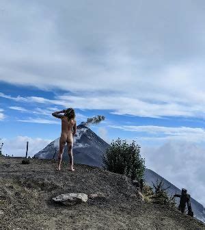 Climbing Volcan Acatenango In Guatemala And I Had To Get A Nude Shot