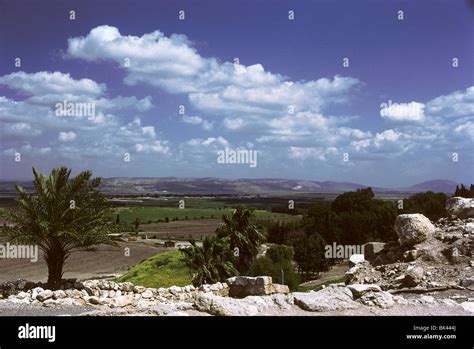 Valley Of Jezreel From Tel Megiddo Israel Stock Photo Alamy