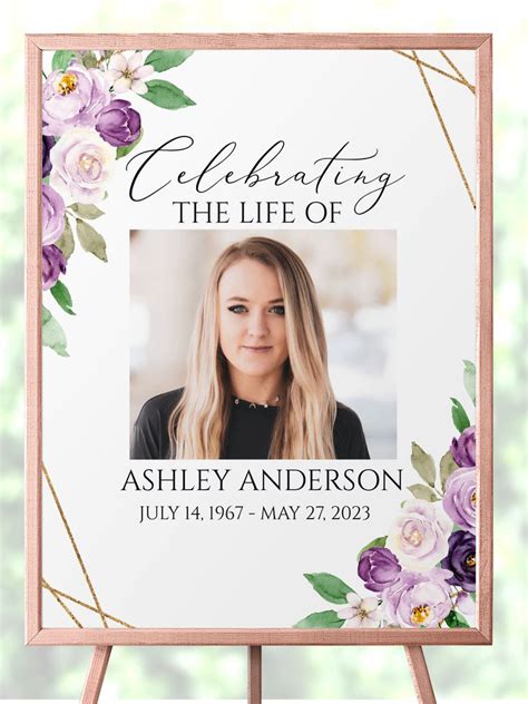 Celebration Of Life Welcome Sign Funeral Welcome Sign In Loving Memory Welcome Sign Obituary