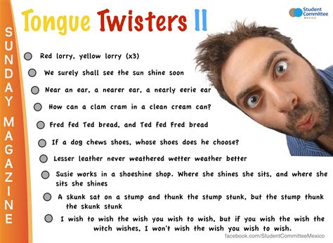 Tongue Twisters 2 2016 In Review Sunday Magazine Aprender Inglês