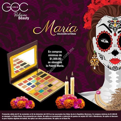 Promoción GOC Make Up paleta María de regalo en compras a partir de 1 500