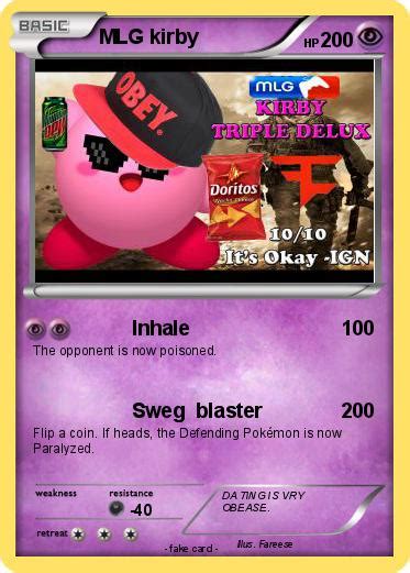 Pokémon Mlg Kirby Inhale My Pokemon Card