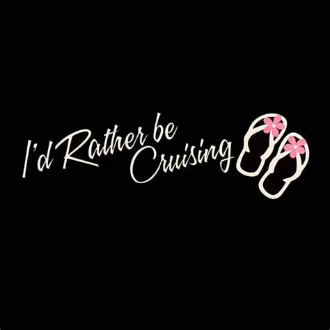 Carnival Cruise Decal I D Rather Be Cruising Car Decal Etsy