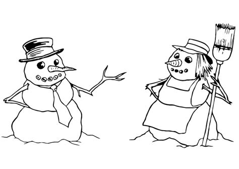 I believe the fun which never ends and a journey of blank pages to the coloring pages will guide you the pathway of your own world of imagination and fantasy.thank you morecoloringpages.com. Coloring page snowman and snow-woman - img 20419.