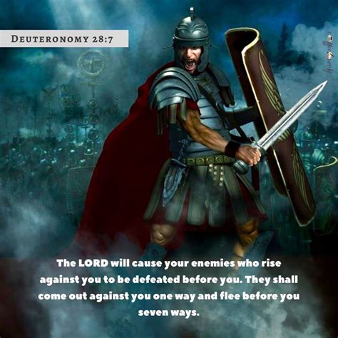 “the Lord Will Cause Your Enemies Who Rise Against You To Be Defeated Before You They Shall