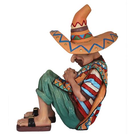 Life Size Fibreglass Resin Sleeping Mexican Model Hamac Trading