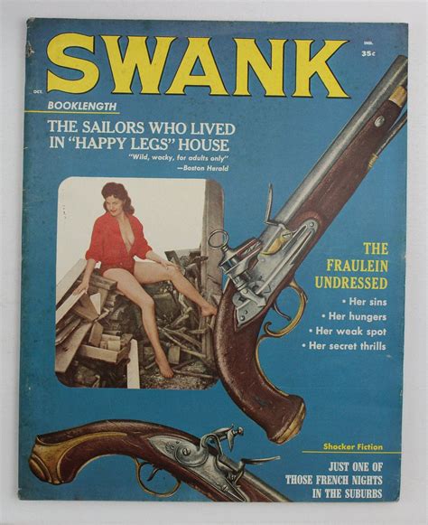 Swank Vintage Magazine Vol No October Pinups Etsy