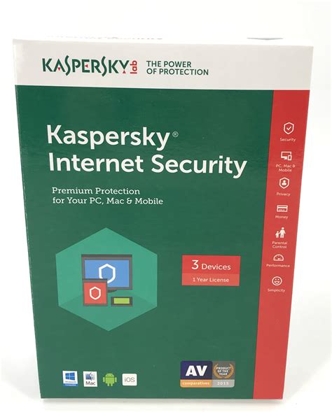Kaspersky Internet Security Premium Protection For Pc Mac 3 Devices