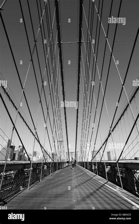 Brooklyn Bridge Lower Manhattan New York City Usa Stock Photo Alamy