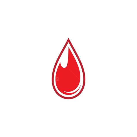 Blood Logo Template Vector Icon Illustration Symbol Isolated Spot
