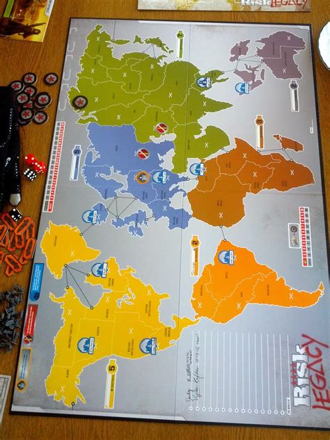 In a legacy game, you're building a legacy. Risk Legacy 2 games in | the world changes | Shannon ...