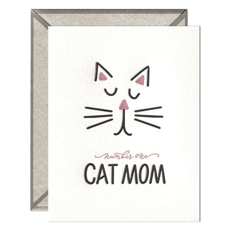 Mothers Day Greeting Card To A Mom Whos A Mom With Cat Ph