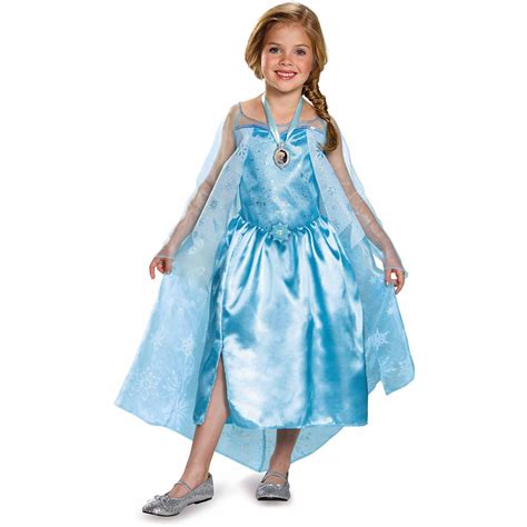 Frozen Elsa Classic Toddler Dress Up Role Play Costume With Locket