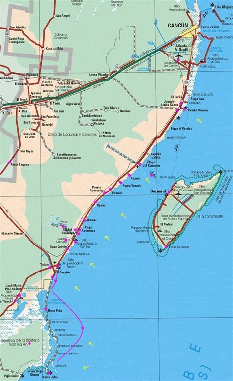 Riviera Maya And Area Maps Riviera Maya Resorts Riviera Maya Cancun