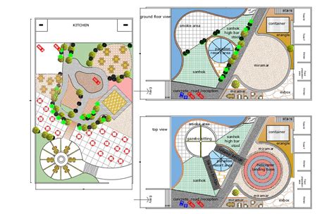 D Drawing Of Master Plan Of Landscape Design Autocad File Cadbull