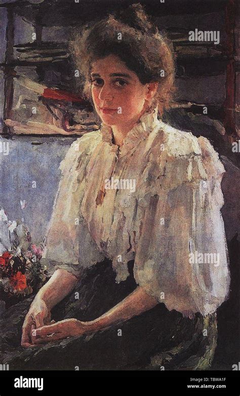 Valentin Serov Portrait Mari Lvov 1895 Stock Photo Alamy