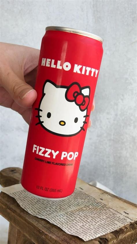 hello kitty fizzy pop soda ️🥤 cute snacks interesting food recipes pretty food