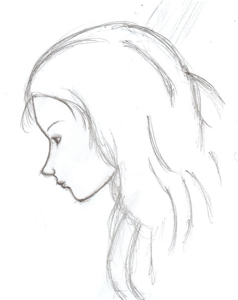Female Face Profile Drawing At Getdrawings Free Download