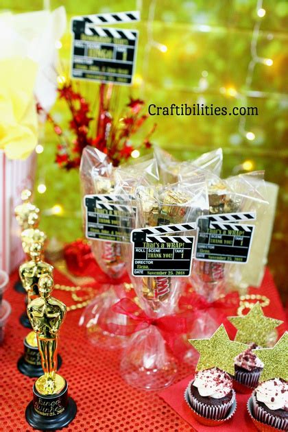 Movie Night Red Carpet Event Party Favor Idea Champagne Glasses