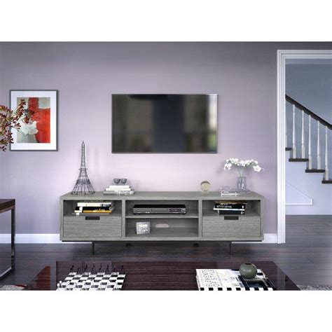 78 Inch Modern Gray Tv Stand Wynwood Rc Willey Grey Fireplace Tv