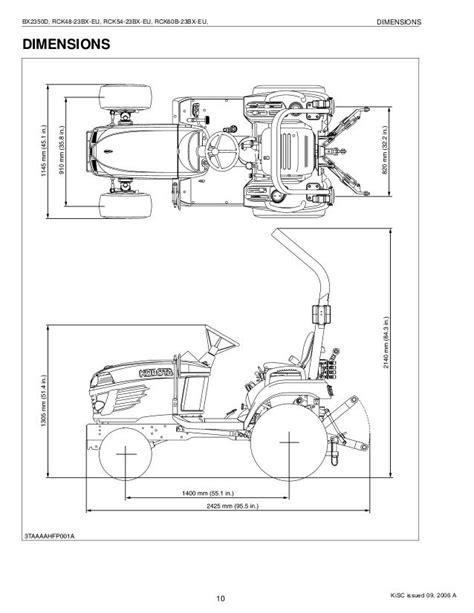 Kubota Bx2350d Tractor Service Repair Manual