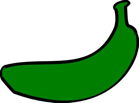 Banana Green Clip Art At Vector Clip Art Online Royalty